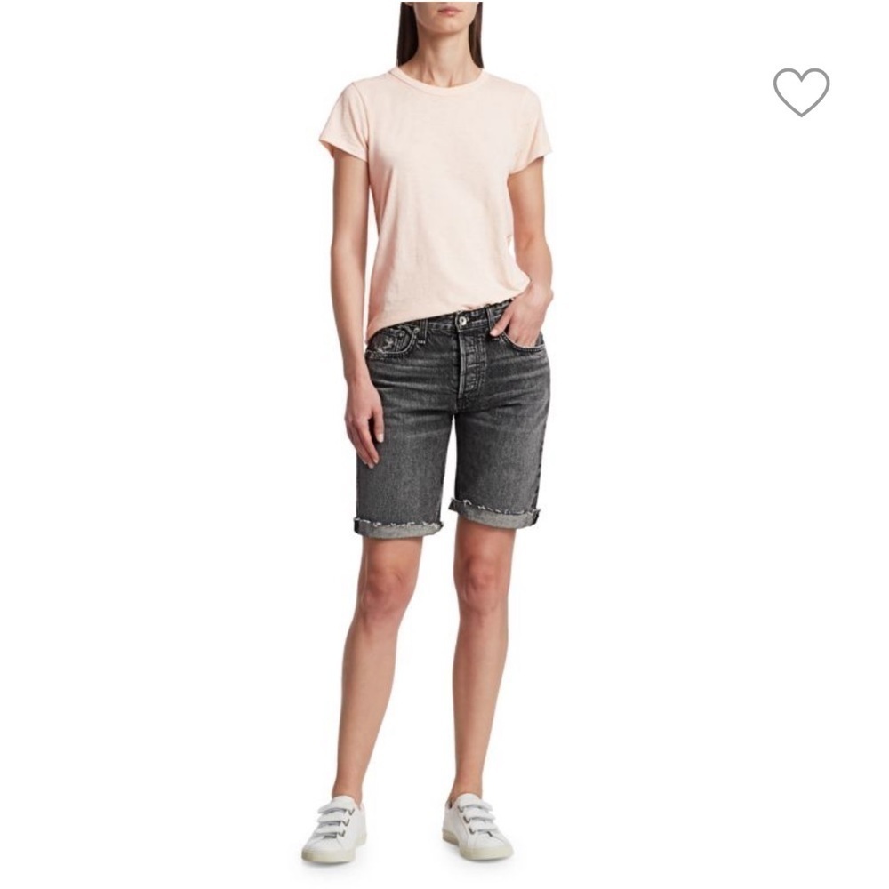Rag & Bone Rosa Mid-Rise Denim Walking Shorts
